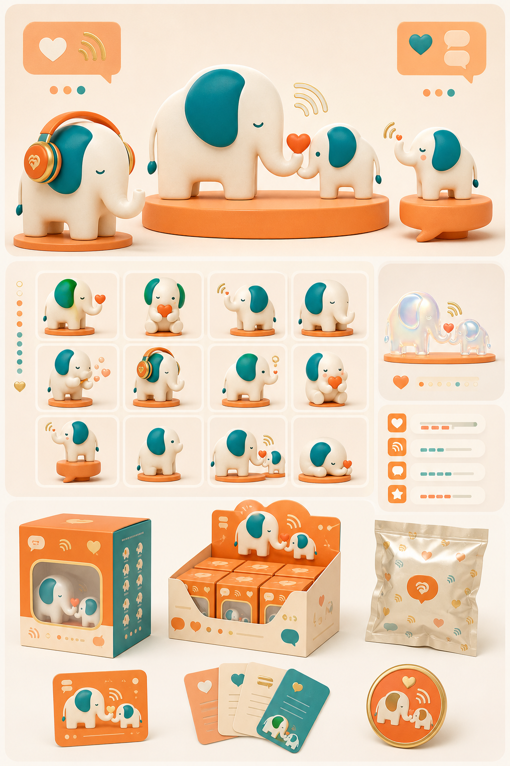 默默 Momo 共情工坊包装与角色产品
